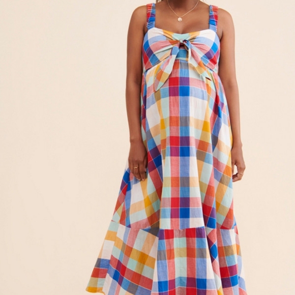 Hatch Scarlet Maternity Dress with a bow - Picture 4 of 6